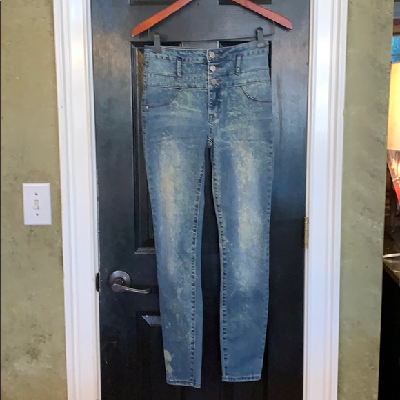 refuge Denim - Refuge high rise skinny bleached jeans 0